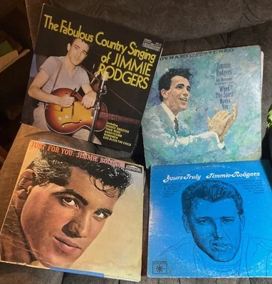 Jimmie Rodgers 4 Vinyl LP’s 33 Rpm - Image 1 of 4