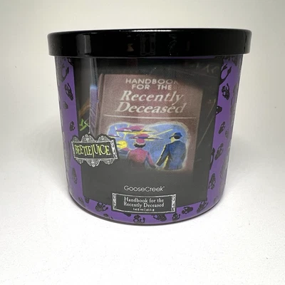 鹅溪蜡烛甲壳虫汁手册适用于最近去世的3芯14.5盎司 — 第 1/4 张图片