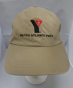 Gorra ajustable de béisbol bordada Metro Atlanta YMCA sombrero caqui tostado 100 % algodón - Imagen 1 de 6