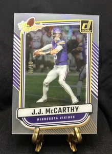 Donruss Clearly JJ McCarthy “The Rookies” 7/10 Rated Rookie - Picture 1 of 4