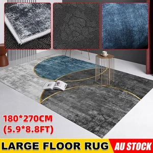 Modern Floor Carpet Large Rug Area Rugs Soft Bedroom Living Room Anti-Slip Set - Picture 1 of 12