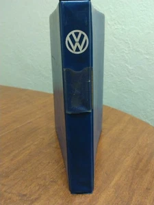 Vintage VW VOLKSWAGON Blue Binder w/Porsche Notes Inside - Picture 1 of 6
