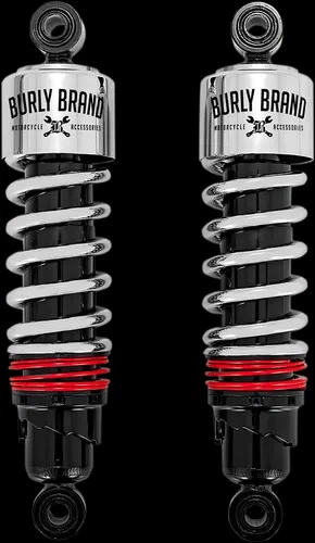 Amortiguadores reductores Burly cromados Slammer Plus para Road King Classic 98-17 Foto 1 de 4