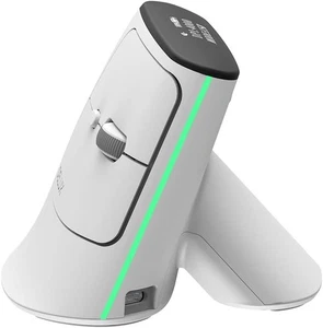 DeLUX Ergonomic Bluetooth Mouse, Wireless Vertical Mouse OLED Screen Li-On - Picture 1 of 7