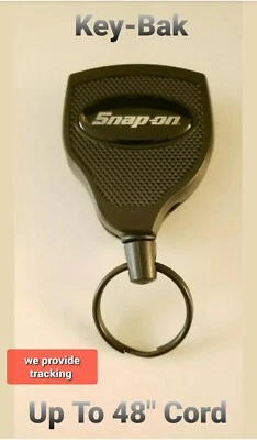 Snap On Tools KEY-BAK Retractable Reel with 48" Strong Cord Split Ring New !!!!! - Image 1 of 4