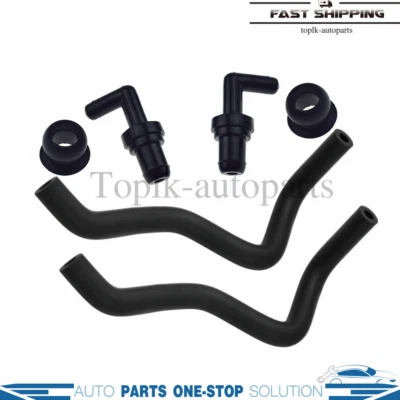 Kit de manguera de ojal de válvula PCV de 2 x 90° para Toyota 4Runner Tundra Tacoma 3,4 L Foto 1 de 4