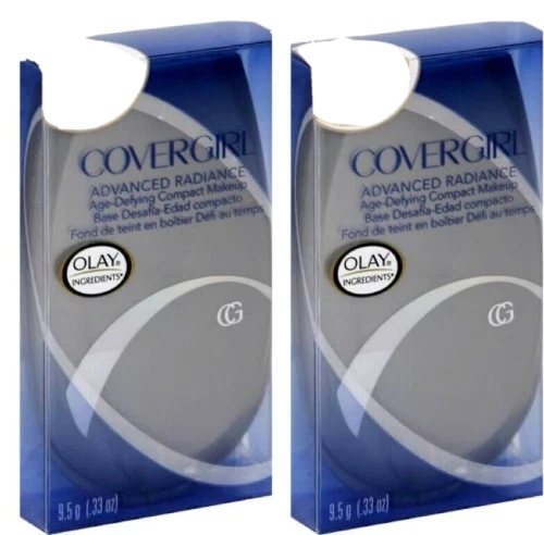2 Covergirl Advanced Radiance Age Defying Compact Makeup # 140 Natural Beige - Image 1 of 2