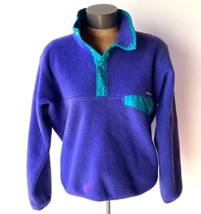 Vintage Patagonia Damen lila Snap-T Pullover Fleecejacke ~ Größe M - Bild 1 von 4