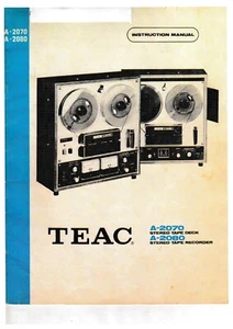 Istruzioni operative per l'uso per Teac A-2070, A-2080 - Foto 1 di 1