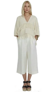 Apiece Apart - V-Neck Knitted Poncho/Jacket in Cream, One Size, New with Tags - Imagen 1 de 2