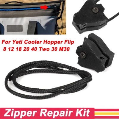 VROOMAUTOLY Cooler Zipper Repair Kit For Yeti Cooler Hopper Flip 8 12 18 20 40 Two 30 M30