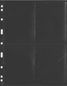 Lighthouse VARIO Stock Sheet Double Sided 4 Pocket Protector Pages Size: 2ST - Picture 1 of 3