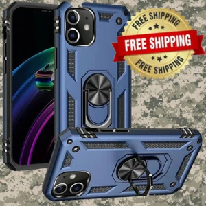 iPhone 12 Handy Hülle Ring Ständer Halter Metall Militärqualität Schutz USA - Bild 1 von 4