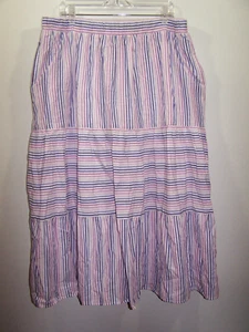 Lane Bryant Long Tiered Skirt, Fully Lined, Pockets, Spring/Summer Size 14/16 - Picture 1 of 3