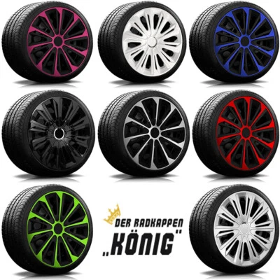 👍 ORIGINAL RADKAPPEN - KÖNIG RKK06 in 14" 15" 16" versch Farben Radblenden 👍 - Bild 1 von 2