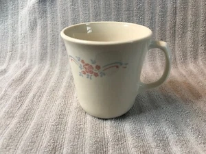 Corelle Corning English Breakfast Coffee Cups Mugs Pink Rose - Picture 1 of 3