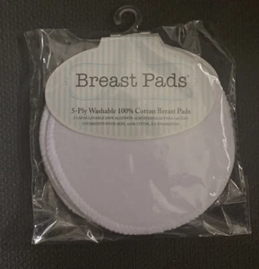 Nursing Bra Breast Pads Washable Reusable 2 Pair NIP - Picture 1 of 1