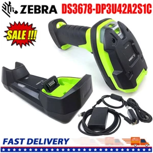 Zebra DS3678-DP3U42A2S1C Cordless Bluetooth 1D 2D USB Barcode Scanner W/ Cradle - Picture 1 of 7