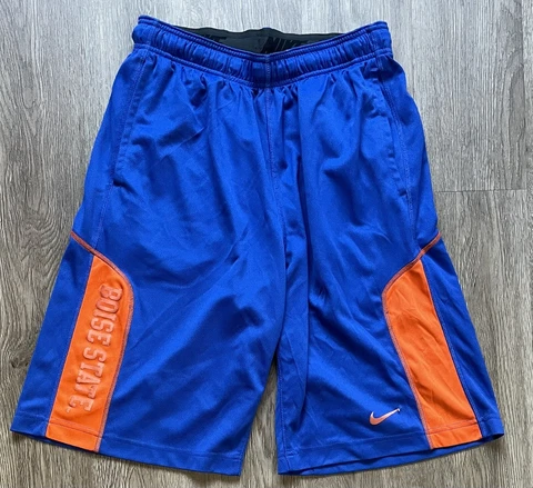 Men’s Nike Boise State Broncos Blue Dri-Fit Shorts Basketball Sz. Small Cover