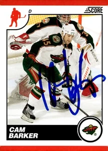 Cam Barker - Signed 2010-11 Panini Score Card #259 - Picture 1 of 2