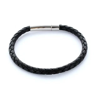 Original Lieblingsmensch® Lederarmband 0,5 cm geflochten mit Wunschgravur - Bild 1 von 47