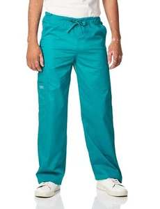 Cherokee Big and Tall Premium Core Stretch Unisex Cargo Scrubs Pant, Teal Blue, - Picture 1 of 5
