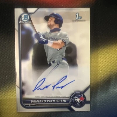 2022 Bowman Chrome Autograph Damiano Palmegiani - Image 1 of 2