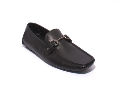 ROBERTO SERPENTINI 1003b Black Leather Driver Moccasins Loafers 42 / US 9 - Image 1 of 4