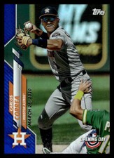 2020 Topps Opening Day Carlos Correa  Blue Foil 124 Houston Astros