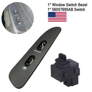 Set Passenger Window Switch + Bezel For Dodge Ram 1500 2500 3500 2002 2003-2010 - Picture 1 of 9