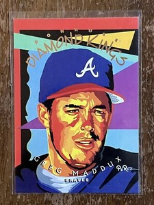 Greg Maddux 1994 Donruss Diamond Kings Insert Card. Atlanta Braves