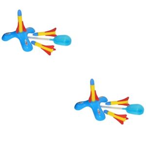  2 Sets Outdoor Catapult Air Rockets Kid Toy Childrens Toys Space Launcher
