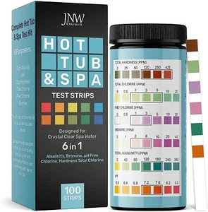 Pool Test Strips 8-in-1, 150 Quick and Accurate Pool and Hot Tub Test Strips - - Picture 1 of 6