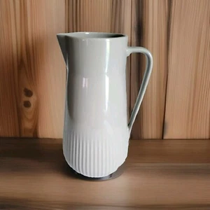 Modern Gray Pitcher – Hotel Collection, 11.5” Tall, Elegant Minimalist Design - Picture 1 of 8