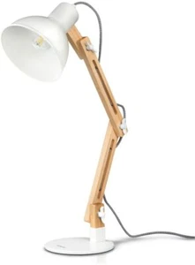 LED Schreibtischlampe Leselampe Tischleuchte verstellbar, mit Glühbirne, EKK A++ - Bild 1 von 7
