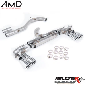 Milltek MK7.5 Golf R Exhaust Ultimate Race System GPF Back 80mm 2017-2020 - Picture 1 of 6