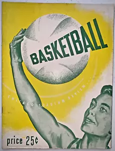 12/11/48 Northwestern vs Notre Dame Basketball program + Chicago Stags schedule - Picture 1 of 13