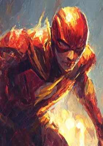 2024 FLASH  1/1 MASTERPIECE ART SKETCH CARD ARTIST SIGNED -ONE OF A KIND - Afbeelding 1 van 2