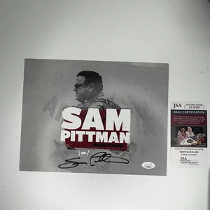 Coach Sam Pittman Autogramm sign University of Arkansas Razorbacks 8x10 JSA COA - Bild 1 von 4