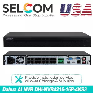 Dahua Brand 16Channels 16PoE 4K 12MP NVR NVR4216-16P-4KS3 Nework Video recorder - Picture 1 of 5