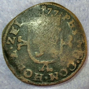 Certificate Authenticity 1577 Colonial New York Penny Virgin of Holland 2 Penny - Picture 1 of 4