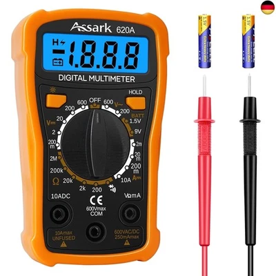 Digital Multimeter, Batterietester Spannungsprüfer für AC/DC Spannung DC Strom D - Bild 1 von 4