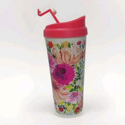 Taza de viaje térmica aislada Kate Spade New York Dahlia vaso 20 onzas Foto 1 de 4