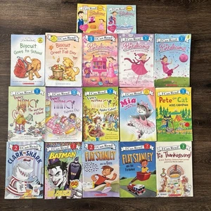 Lot of 17 I Can Read Books Levels 1–3 Pinkalicious Fancy Nancy Pete Cat Mix Lot - Imagen 1 de 18