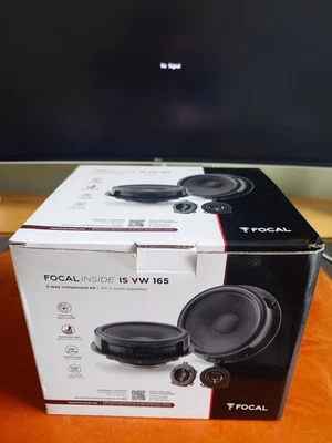 Focal IS VW 165 Inside Direct Fit Volkswagen 6.5 Inch Component Speakers, BNIB - Image 1 of 3