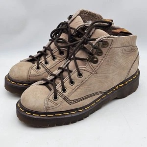 Stivali vintage Y2K Dr. Martens pelle scamosciata marrone 8088 made in England pizzo donna 5 - Foto 1 di 11
