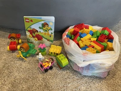 Large Lot Lego Duplo Assorted Building Blocks (175+) & Let’s Go Vroom (complete) - Image 1 of 4