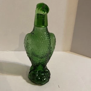 Vintage Figural Emerald Green Glass Bald Eagle Decanter - Collector Edition - Picture 1 of 21