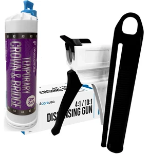 A3 Dental Temporary Crown & Bridge Bundle Kit + 4:1 / 10:1 Mixing Dispenser Gun - Picture 1 of 5