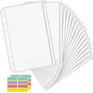 16PCS A5 Binder Pocket Money Saving Challenge Binder Cash Envelope, 6 Hole Cl... - Picture 1 of 6